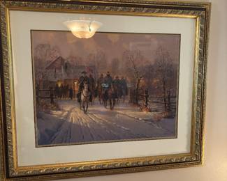 Signed, numbered, Cival war artwork.  G. Harvey. 2100/2500