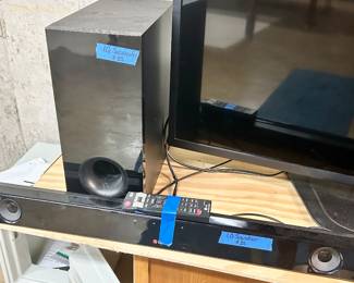 LG 47” TV $50, Sub- Woofer $35, Sound Bar $35
 all 3 pieces $120