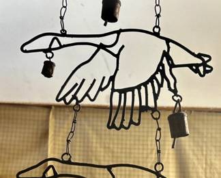 Vintage metal Geese Wind chimes $45 