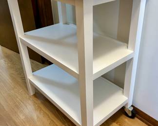 31 x 18 x 35”h butcher block Cart $49