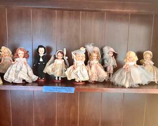 Vintage Nancy Ann Dolls with blinking eyes $20 
Eyes that don’t move $10 each