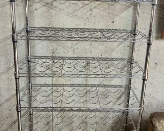63 bottle metal wine rack $60
36”wx 14d x 63”h