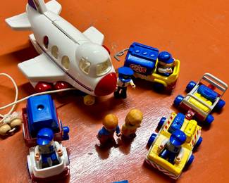 1990s Unimax Fisher-Price Airport and vehicles $30