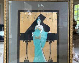 Large signed and numbered Lillian Shao Serigraph "Cabaret Suite"