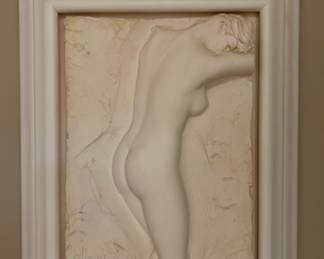 Signed Bill Mack relief sculpture