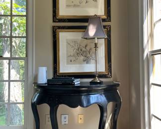 Amy Jordan demilune table