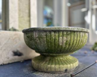 There are several of these planters with a perfect touch of moss