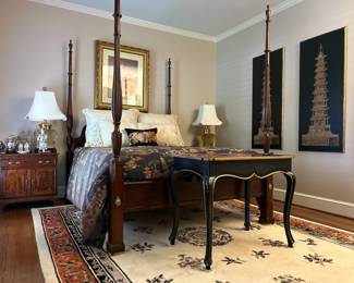 Century queen bed, night stands and chest of drawers
