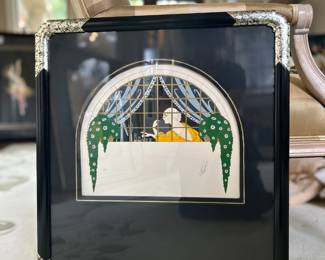 Rare signed Erte artist proof "Le Toilette"