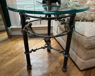 Maitland-Smith iron base accent table