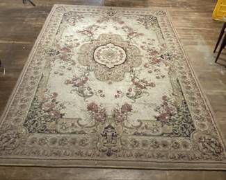 Area Rug with Floral Patterns