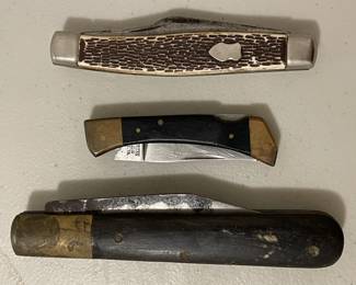 3 Folding Pocket knives