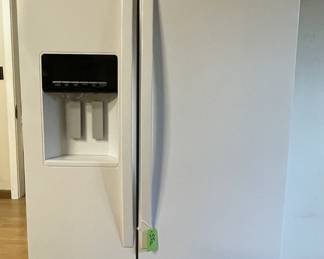 White Whirlpool Side by Side Refrigerator