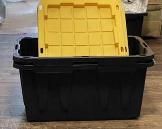 2 Heavy Duty Storage Containers W/Lids