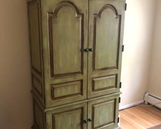 Green Painted Armoire
