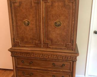 Thomasville Armoire (Greek Key Pattern)