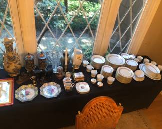 Various Bric-a-brac including Tiffany & Co Flower Vase and Noritake Dinnerware Set (Over Eighty Pieces)