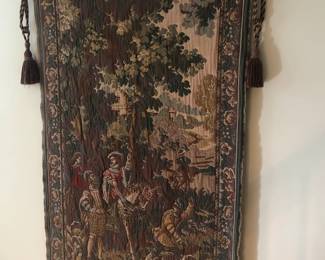 Tapestry, European Medieval Scene