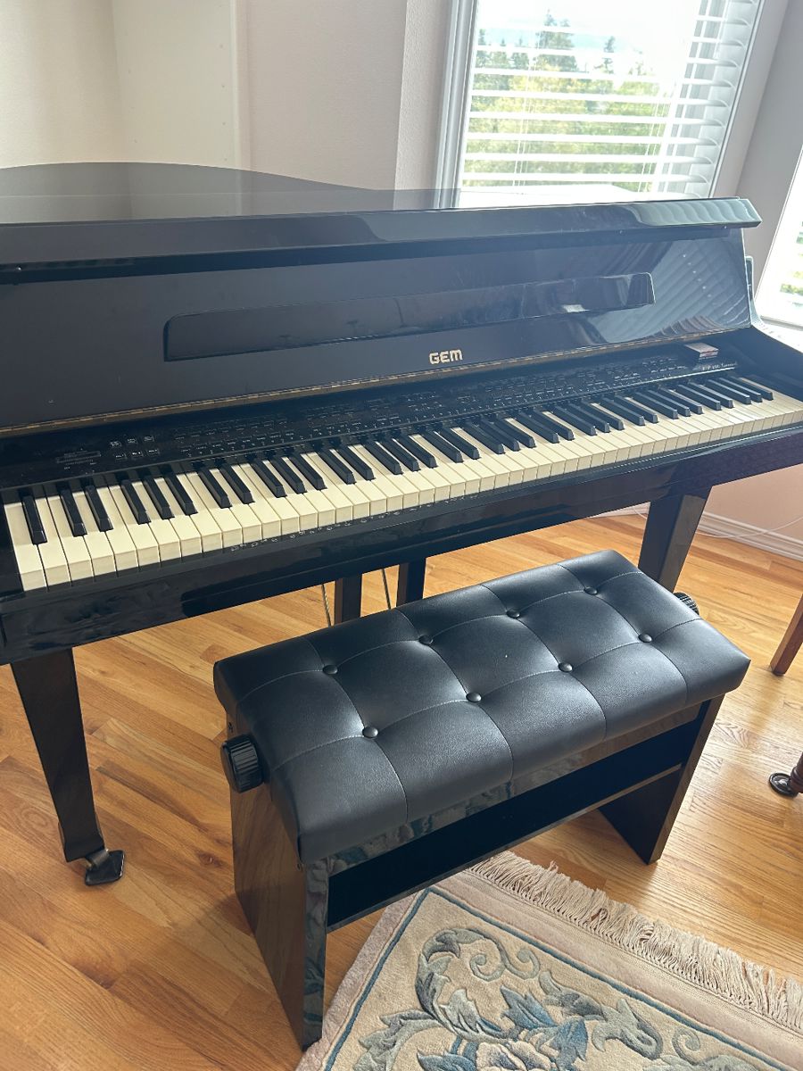 GEM DP140 Electric baby grand piano and bench