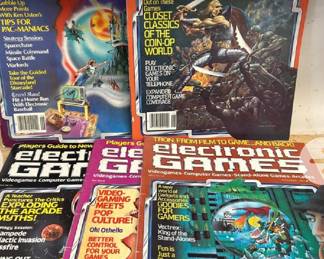 Vintage 1980s magazines Electronic Games