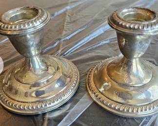 Empire Sterling candlesticks
