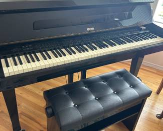 GEM DP140 Electric baby grand piano and bench