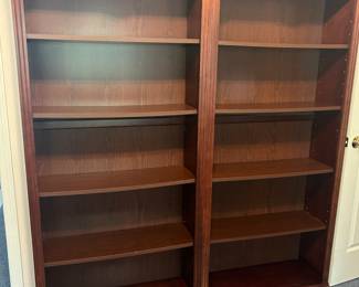 2 separate bookshelves, matching