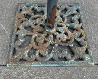 Heavy cast iron umbrella stand