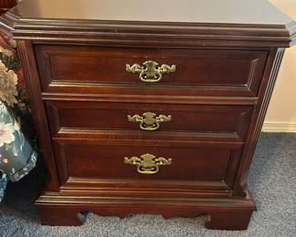 Cherry wood nightstand