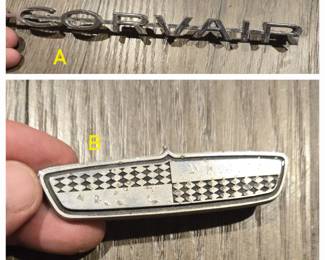 Corvair and Dodge Monaco Emblems