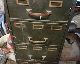 Green 4 Door Cabinet