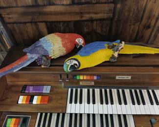 Large Parrot Sculptures