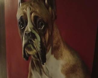 Vintage 3-D Boxer Poster