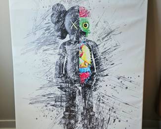 KAWS-The Alter Ego Canvas Picture 3’4” tall, 2’6” wide, 1” deep