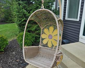 Daisy Egg Hanging Chair 6’ 9” tall 3’ wide