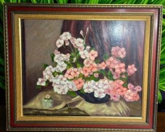 Floral Still Life Signed Marie Schuyler