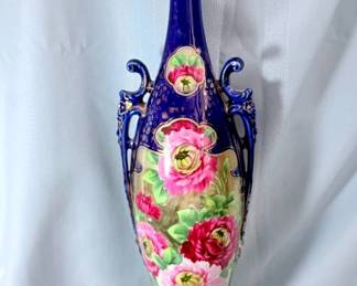 Ca.1850 Continental Porcelain Tall Lidded Urn