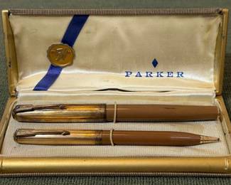 Parker 51 Vacumatic Double Jewel Pen Set
