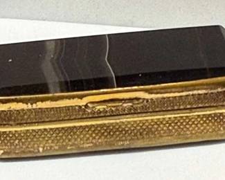 Scottish Agate Ormolu Snuff Box 19th Century 