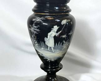 1880 Mary Gregory Oil Table Lamp