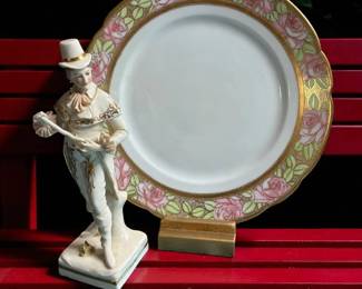 Nippon Plate German Porcelain Figurine