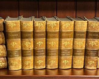 Leather Bound The Works of Charles Dickens,