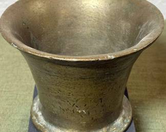 18th Century English Bell Metal Mortar
