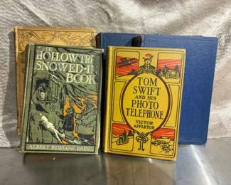 Childrens Books Treasure Island, Sketch Book, Tom Swift  The Hollow Tree