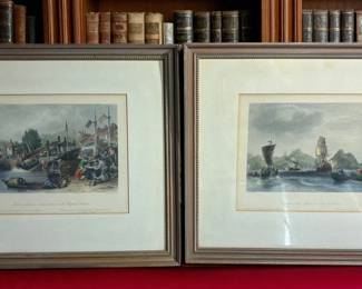 19thC.Engravings of Thomas Alloms Series of illustrations for China