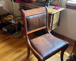 leather side chair