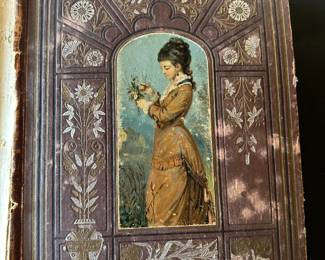 Victorian scrapbook full of Victorian trade cards- They're beautiful!