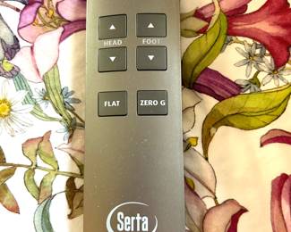 remote Serta adjustable queen bed