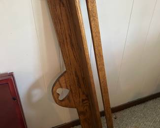 oak quilt rack