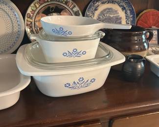 corning Ware Blue Cornflower casserole dishes